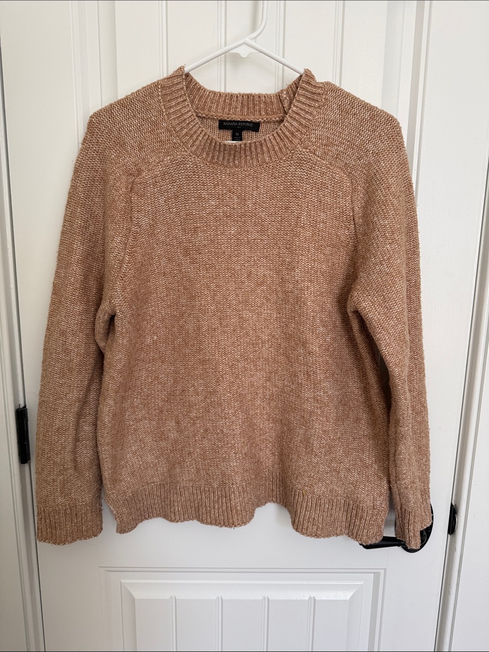 Banana Republic Women's Crewneck Sweater in Heathered Camel